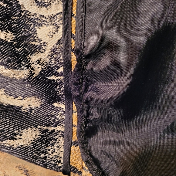 Per Se tiger print trench coat double breasted with belt shoulder tabs edgy 4 - Picture 15 of 15